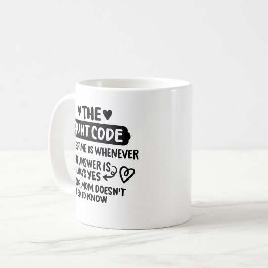 Mug "Le code de la tante" (Devant gauche)
