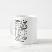 Mug Le Code de Nuremberg + (Devant gauche)