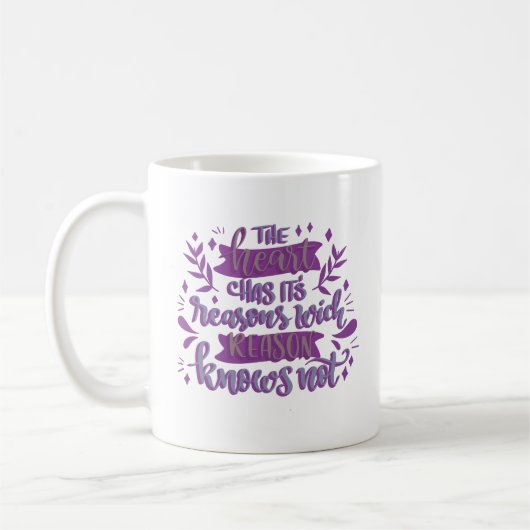 Mug le coeur a des raisons que la raison ne connaît pa (Gauche)