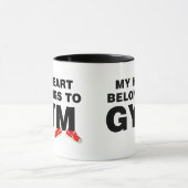 Mug Le Coeur Appartient À La Salle De Sport (Centre)