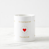 Mug Le coeur connaît la vérité (Centre)