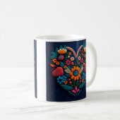 Mug Le coeur de fleurs à l'ukrainienne (Devant droit)