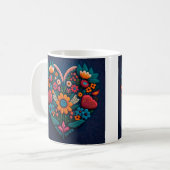 Mug Le coeur de fleurs à l'ukrainienne (Devant gauche)
