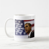 Mug Le coeur de passion de Barack Obama (Gauche)