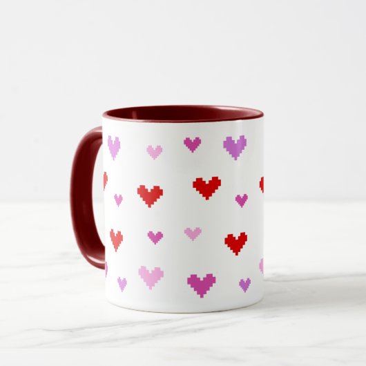 Mug Le Coeur de Pixel (Devant gauche)