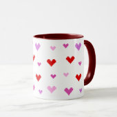 Mug Le Coeur de Pixel (Devant droit)