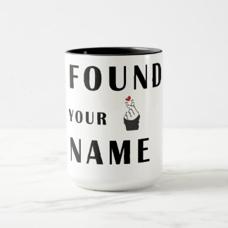 Mug Le coeur du doigt