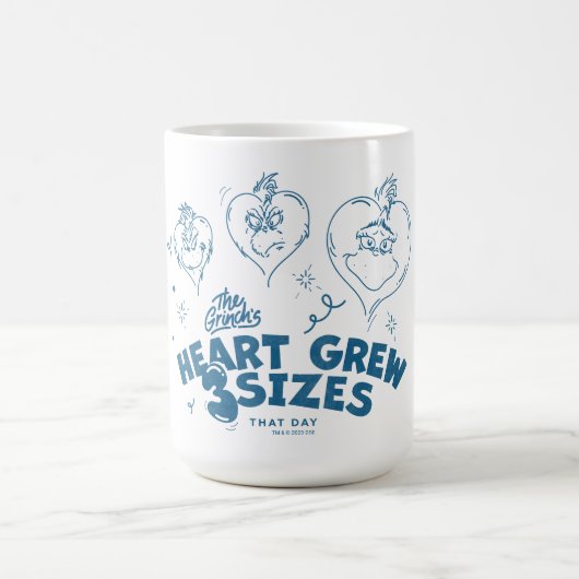 Mug Le cœur du Grinch a grandi de 3 tailles (Centre)