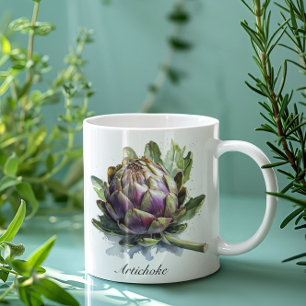 Mug Le Coeur du Jardin : Artichoke en Aquarelle