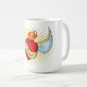 Mug Le coeur du papa (Devant droit)