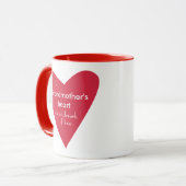 Mug Le coeur d'une grand-mère (Devant gauche)