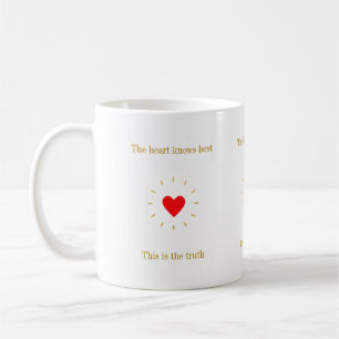 Mug Le coeur sait la vérité