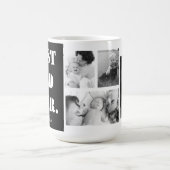 Mug Le Collage de photos personnalisées du meilleur pè (Centre)