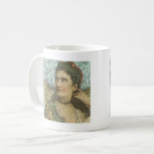 Mug Le collage numérique de la dame ailée (Devant gauche)