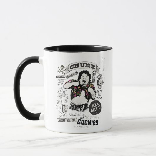 Mug Le Collage Retro de Goonies Chunk (Gauche)