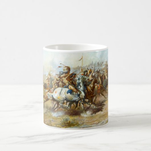 Mug Le combat de Custer par Charles Marion Russell (Centre)
