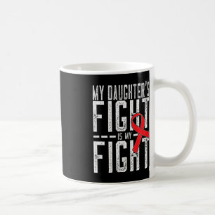 Mug Le combat de ma fille est ma lutte contre le cance