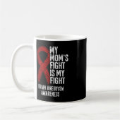 Mug Le combat de ma mère est mon combat Cerveau Aneury (Gauche)