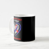 Mug Le Combat De Mes Cousins Est Mon Combat Maladie Ca (Devant gauche)