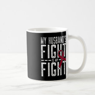 Mug Le combat de mon mari est mon combat contre l'aném