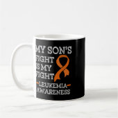 Mug Le combat du fils est ma lutte contre la leucémie (Gauche)