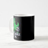 Mug Le Combat Est Réel Drôle T-rex Gym Workout (Devant gauche)