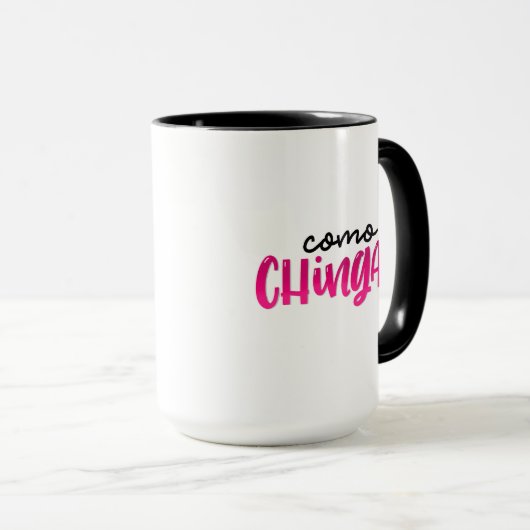 Mug Le como Chingan, à la main (Devant droit)