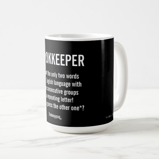 Mug Le "comptable est un mot unique " (Devant droit)