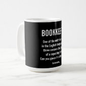 Mug Le "comptable est un mot unique " (Devant gauche)