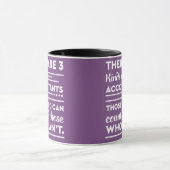 Mug Le comptable pourpre dit "3 genres de comptables " (Centre)