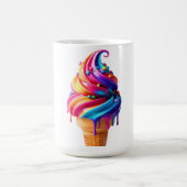 Mug Le cône de glace classique vibrant de SlipperyJoe' (Centre)
