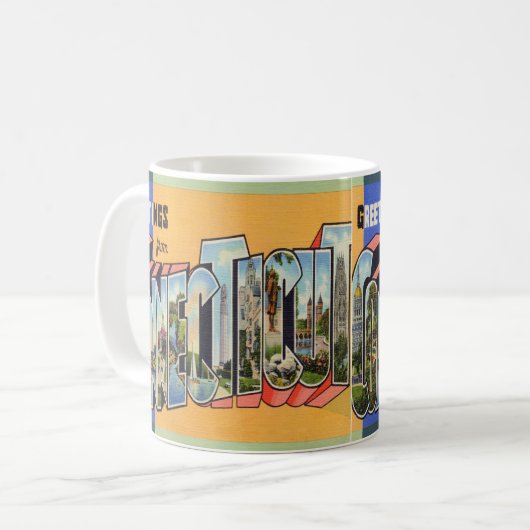 Mug Le Connecticut vintage (Devant gauche)