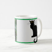 Mug Le Conversation Noir dans le pont japonais (Devant droit)