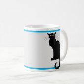 Mug Le Conversation Noir dans les tournesols de Van Go (Devant droit)