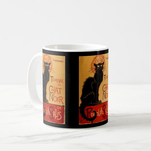 Mug Le Conversation Noir de Steinlen (Devant gauche)