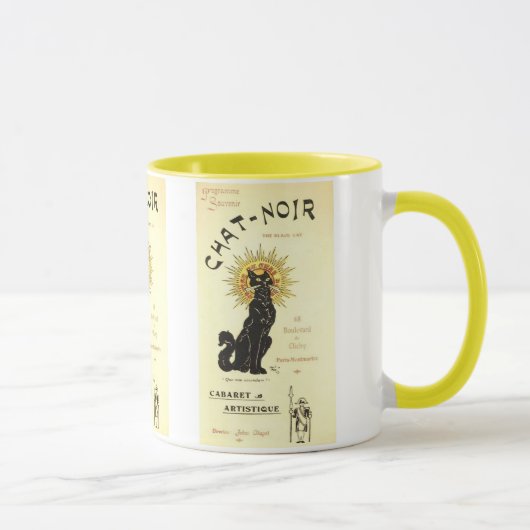 Mug Le Conversation Noir Le Chat Noir (Droite)