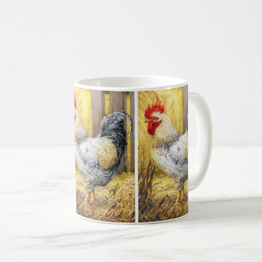 Mug Le coq de la grange (Devant droit)