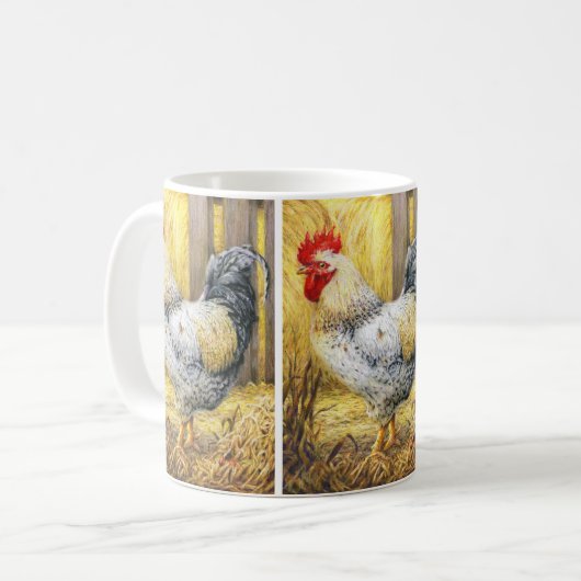 Mug Le coq de la grange (Devant gauche)