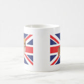 Mug Le corgi de la Reine avec la couronne et l'Union (Centre)