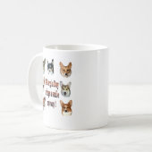 Mug Le corgi par jour apporte un sourire 7 (Devant gauche)