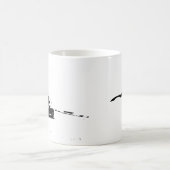 Mug Le côté du coupé G37 a tiré avec le logo noir de (Centre)