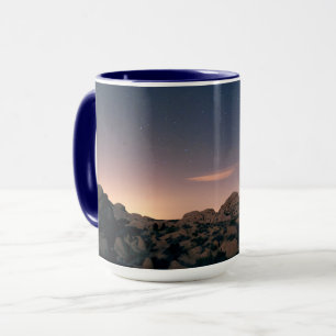 Mug Le coucher du soleil sur le parc national Joshua T