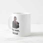 Mug Le coup de Barack Obama desserrent, signe de (Devant gauche)