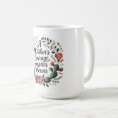 Mug Le courage d'une mère inspire les héros (Devant droit)