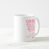 Mug Le courage ne rugit pas toujours (Devant droit)