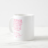 Mug Le courage ne rugit pas toujours (Devant gauche)
