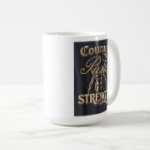 Mug Le Courage Pousse La Force (Devant droit)