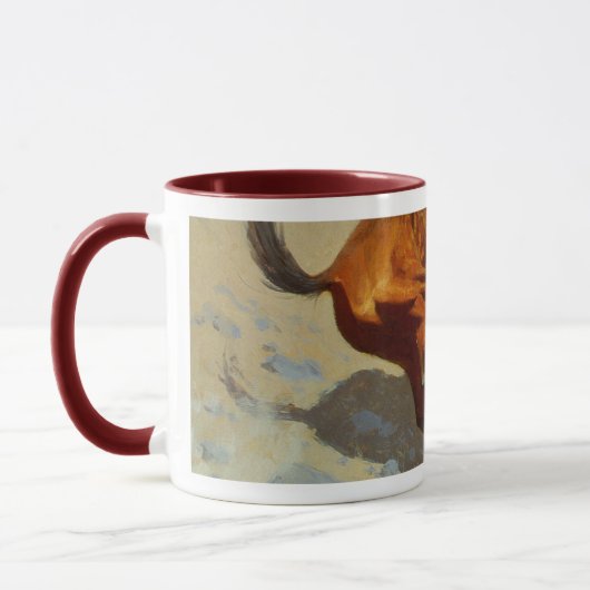 Mug Le Cowboy de Frederic Remington (1902) (Gauche)