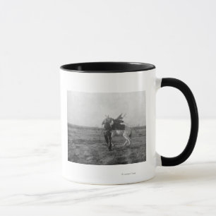 Mug Le cowboy "Saunders rouge" selle Bronco