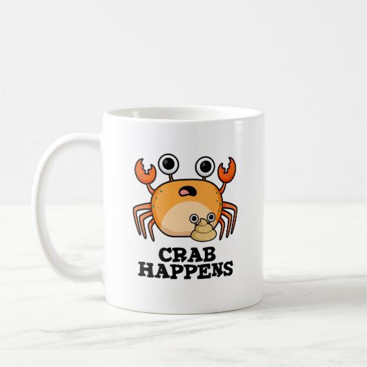 Mug Le crabe se produit un animal amusant (Gauche)